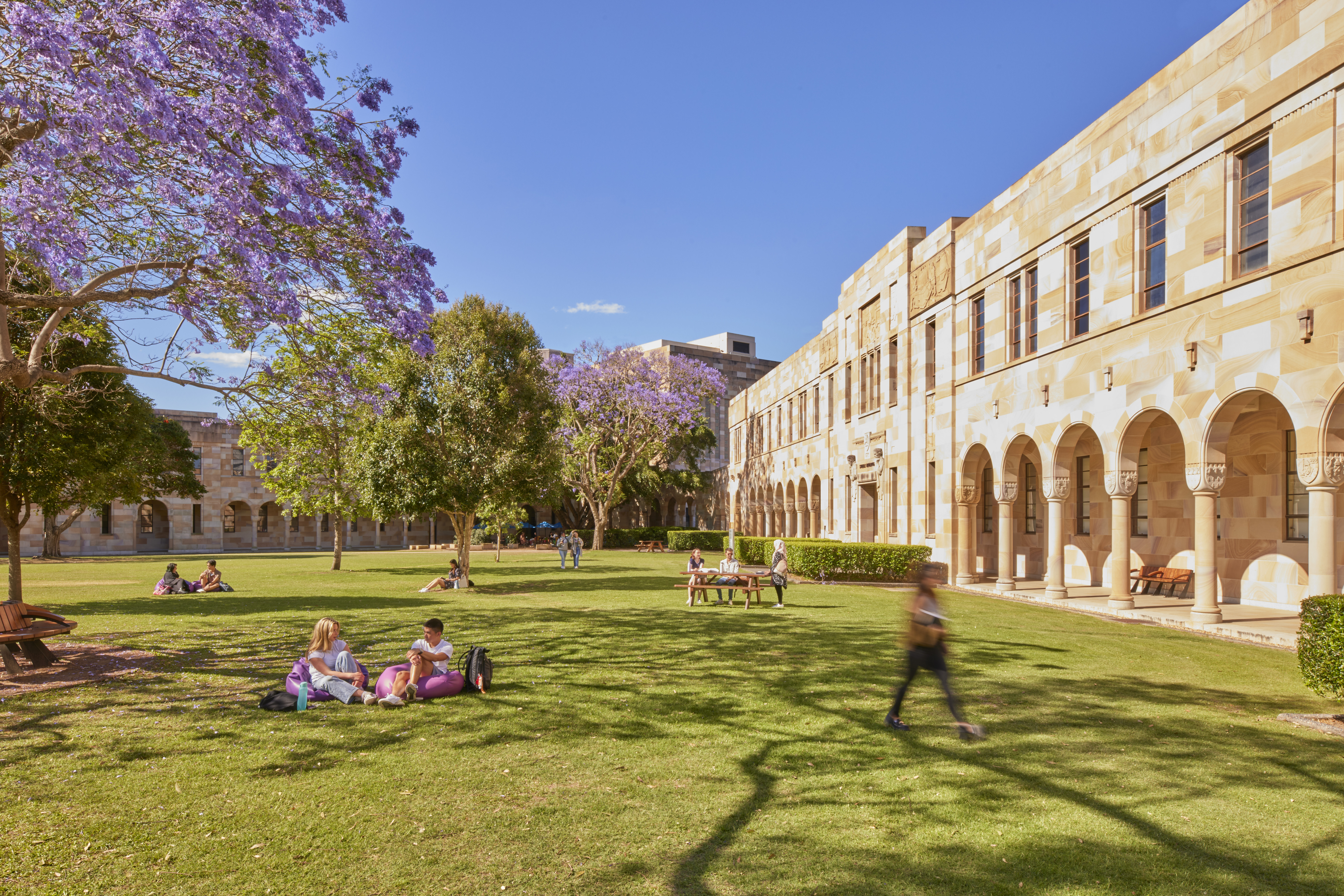 Students in the Great Court