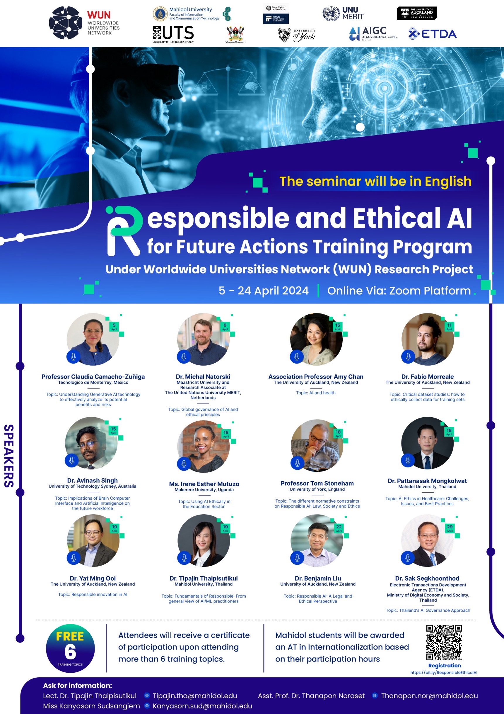 WUn Online Seminar Series- Responsible & Ethical AI Poster