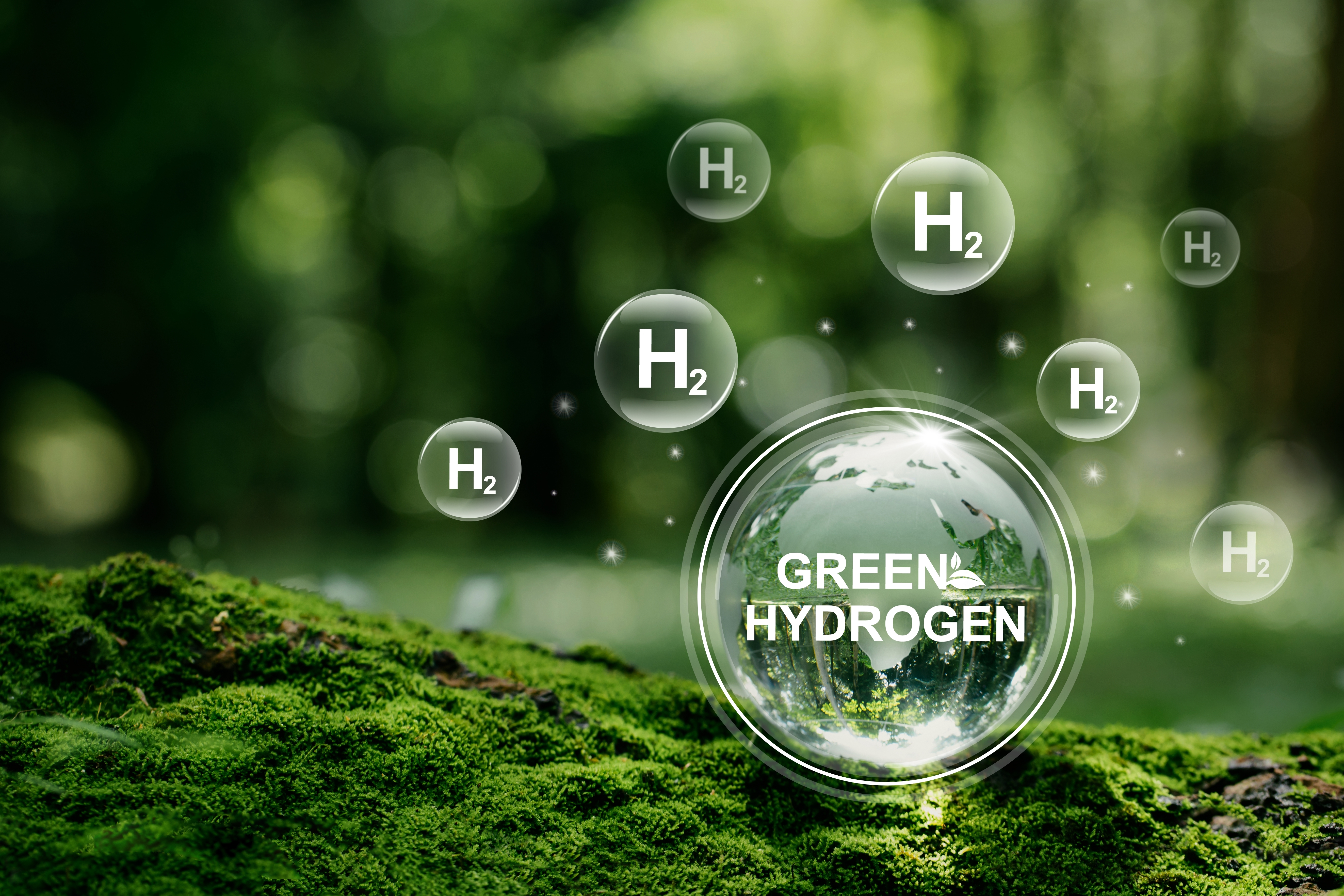 H2,Hydrogen,Innovation,Zero,Emissions,Technology.globe,Glass,With,H2,Icons.